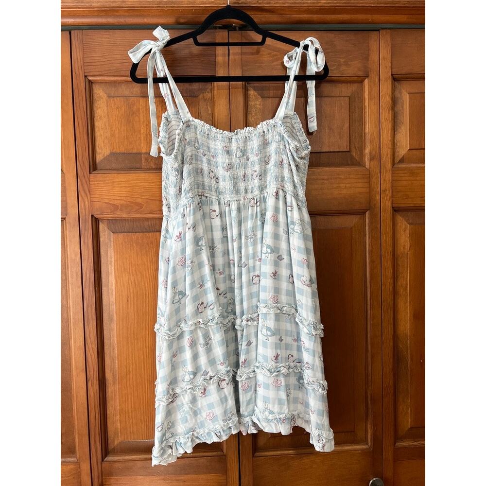 Disney Her Universe Alice in Wonderland Gingham Tiered Dress Cottagecore SZ 2X - Picture 11 of 11